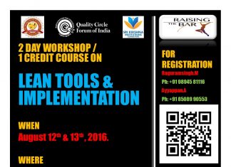 Two Days Workshop on Lean Tools & Implementation