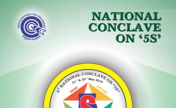 6th National Conclave on ‘5S’ by Quality Circle Forum of India at Auro University on 21st & 22nd May, 2019
