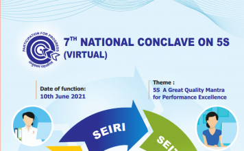7th National Conclave on 5S (Workplace Management) through Virtual Mode from 1st to 5th June’2021.