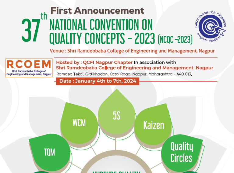 37th National Convention on Quality Concepts 2023 from 4th to 7th