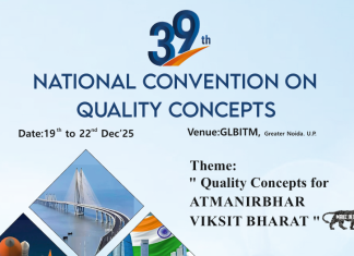 39th National Convention on Quality Concepts (NCQC 2025), brought to you by QCFI in association with GL Bajaj Institute of Tech & Mgmt., Greater Noida NCQC 2025