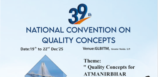 39th National Convention on Quality Concepts (NCQC 2025), brought to you by QCFI in association with GL Bajaj Institute of Tech & Mgmt., Greater Noida NCQC 2025