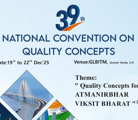 39th National Convention on Quality Concepts (NCQC 2025), brought to you by QCFI in association with GL Bajaj Institute of Tech & Mgmt., Greater Noida NCQC 2025