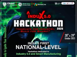 INDUX 5.0, India’s first National-level Hackathon on Industry 5.0 and Smart Manufacturing on 28th-29th October 2025