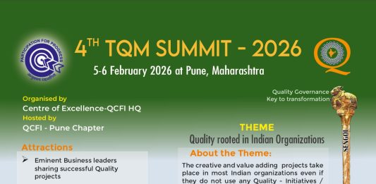 4th TQM Summit 2026 on 5th-6th February 2026 at Pune, Maharashtra organized by QCFI-HQ hosted by QCFI Pune
