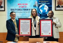 Quality Circle Forum of India creates Four World Records