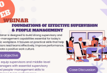 Webinar on Foundations of Effective Supervision & People Management on 20th Feb, 2026