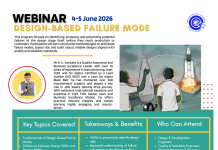 Webinar on Design-Based Failure Mode on 4-5th June 2026 by QCFI HQ