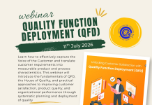 Webinar on “Quality Function Deployment” on 11th July 2026 by QCFI HQ