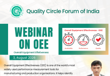Webinar on Overall Equipment Effectiveness on 3rd August 2026 by QCFI HQ