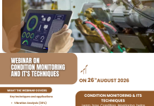 Webinar on Condition Monitoring and its Techniques on 26th August 2026 by QCFI HQ