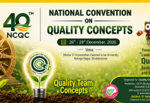 40th NCQC-2026 on 26-29th Dec 2026 by QCFI