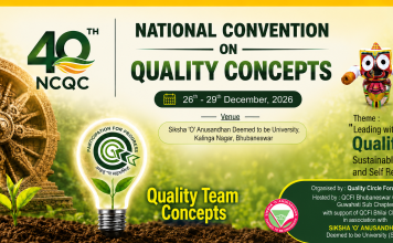 The 40th National Convention on Quality Concepts (NCQC-2026) on 26-29th Dec, 2026