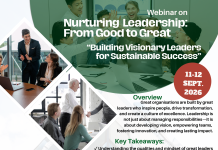 Webinar on “Nurturing Leadership from Good to Great” on 11-12th September 2026 by QCFI HQ